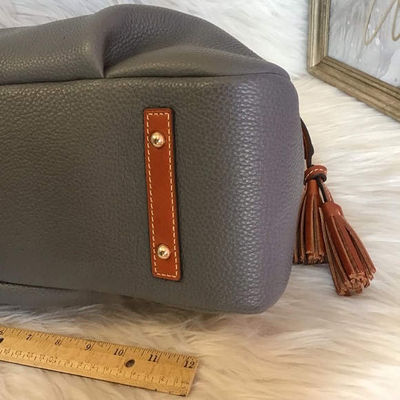 Dooney & Bourke Stanwich Satchel in Slate pebble leather - Picture 7 of 16